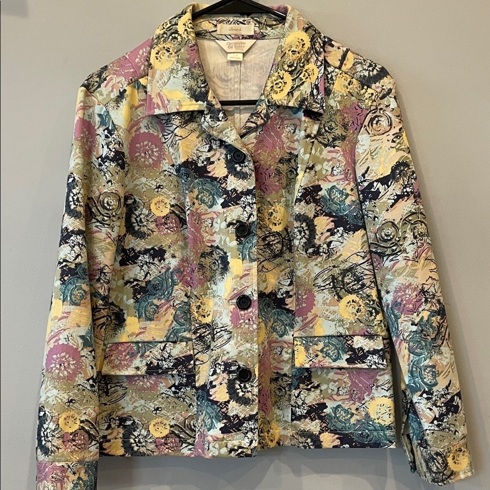 Christopher & banks Multicolor patterned Blazer small like new